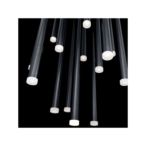 10 Lights Black Meteor Shower Pendant Lamp