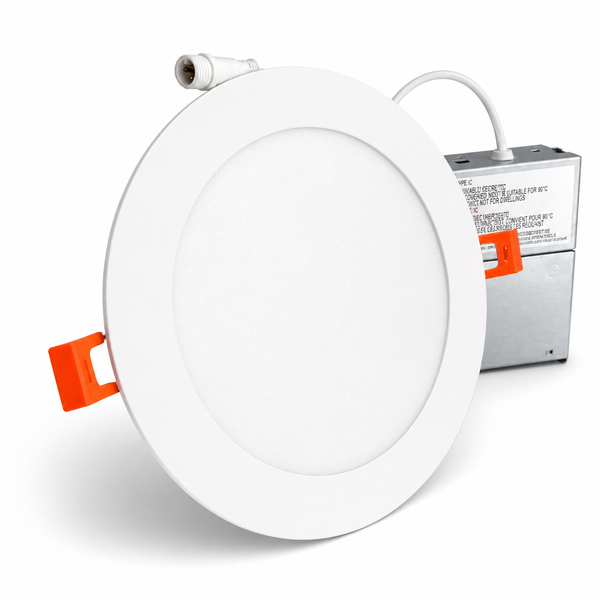 6" LED Slim Panel Round 15W – 1200 Lumens – 5CCT Selectable – Dimmable