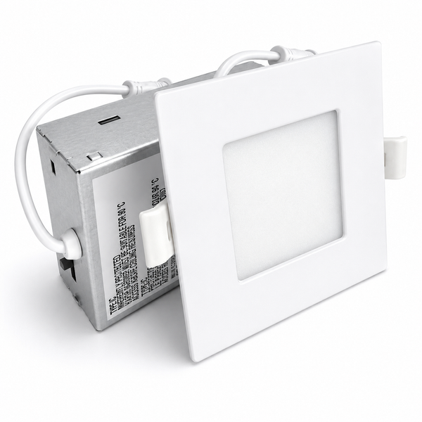 3" LED Slim Panel Square 8W – 500 Lumens – 5CCT Selectable – Dimmable