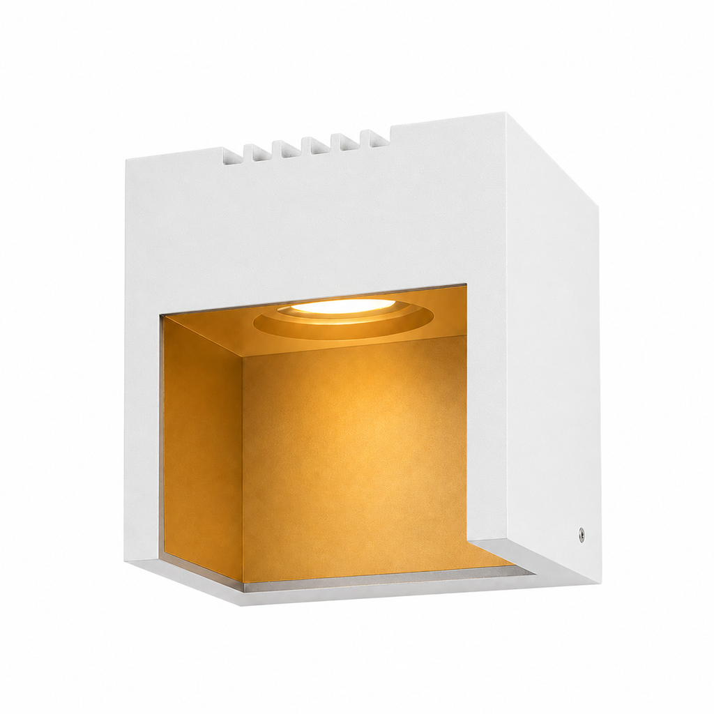 K42008 Modern Square Wall Sconce – Architectural Up &amp; Down Light