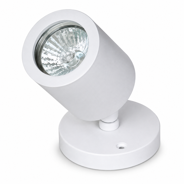 Adjustable GU5.3 Surface-Mount Spotlight – IP54 Aluminum Fixture