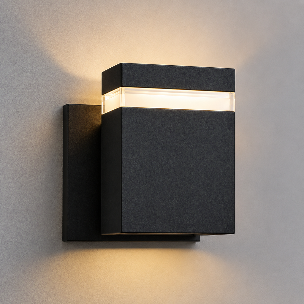 K1113 Modern E27 Wall Lamp – IP54 Aluminum Sconce