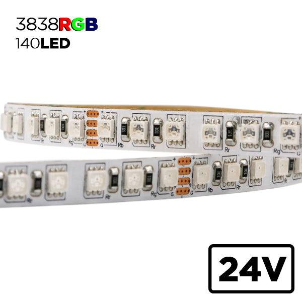 3838 5M 140 LED IP20 RGB 24V