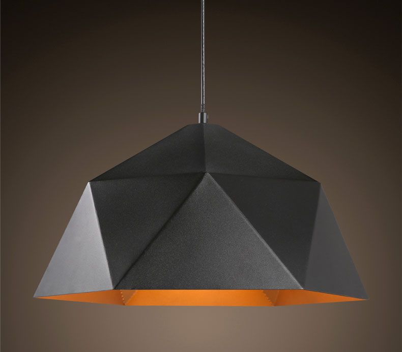 Polymona Geometric Black Pendant Lamp