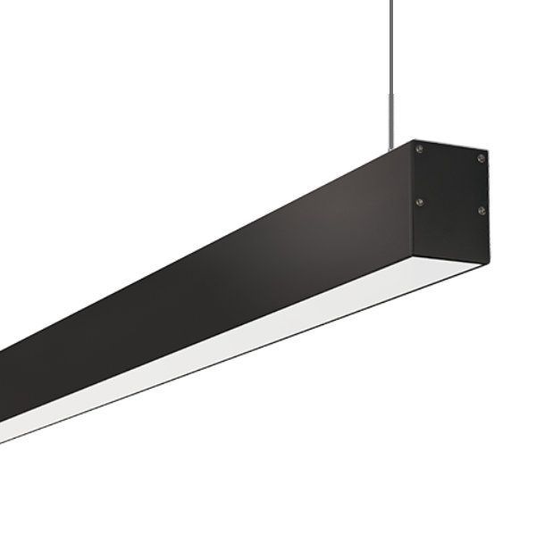 LED Linear Pendant Lamp - Flood Black