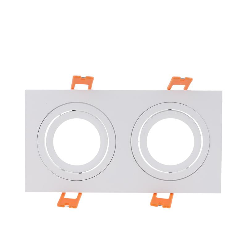 White Rectangle Double Fixture
