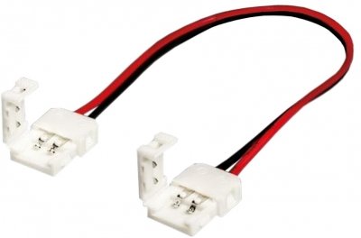 Single Color 2 Pin End to End Connector with Cable 8mm