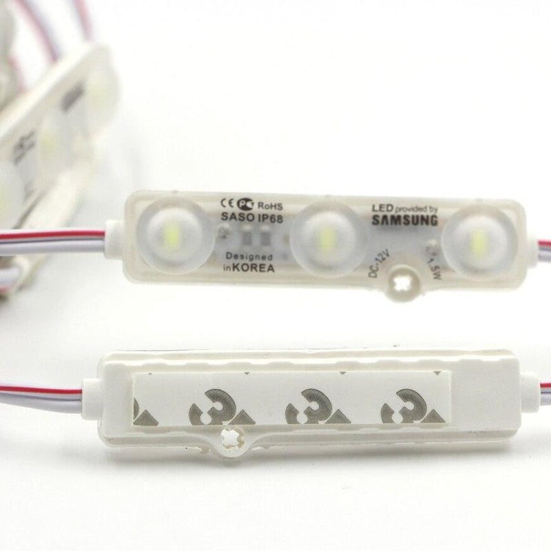 Cool White, Mini 3 LED Module, 12V DC, IP65 – LED OUTLET PR
