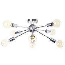 Chrome Sputnik Flushed Mount Lamp