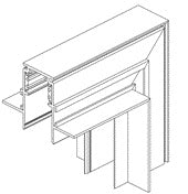 Magnetic Track Light - WALL TO CEILING Connector