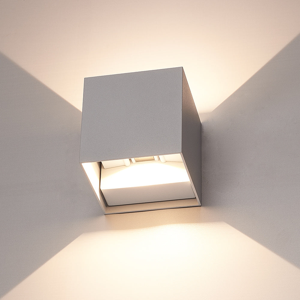 Wall Lamp Up/Down Cube Outdoor 10W – LED OUTLET PR