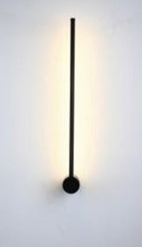 2ft Black Linear LED Wall Light 7W