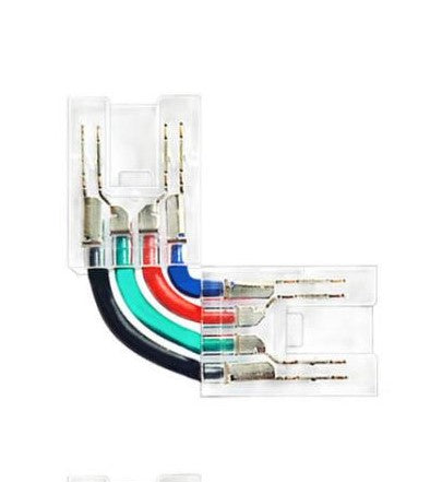 RGB COB LED Strip L Shape Connector for 10mm COB Strip