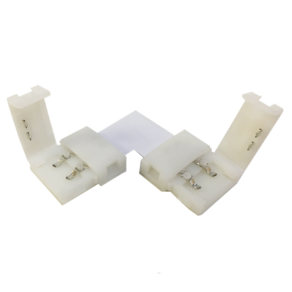 Single Color 2 Pin Strip L Connector 8mm