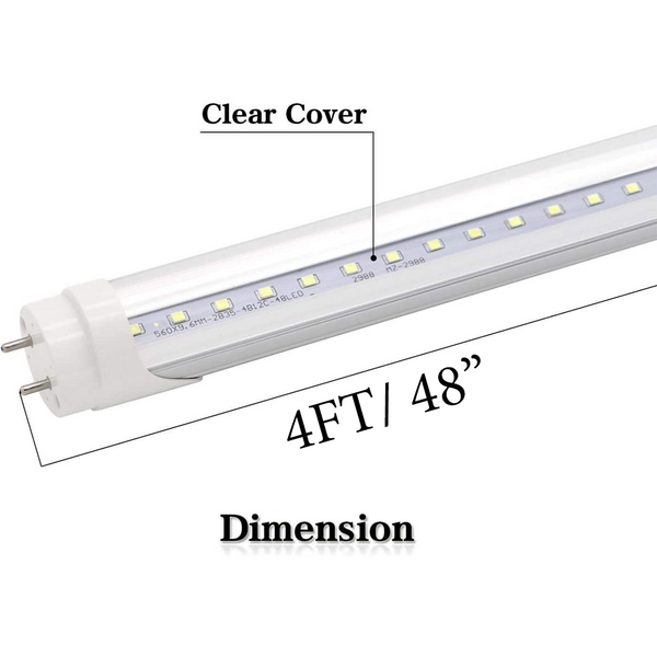 T8 LED Tube, 4FT, 18W, 6000K
